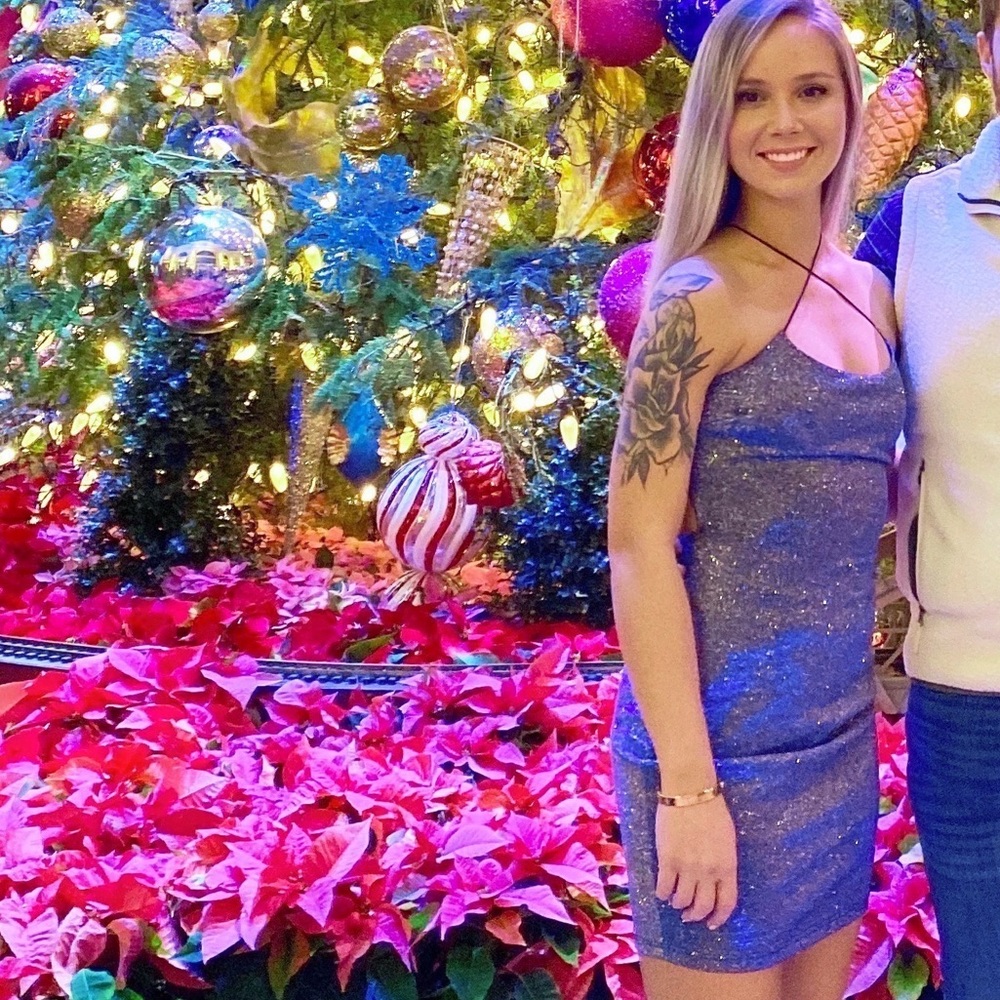 Glitter multicolor dress